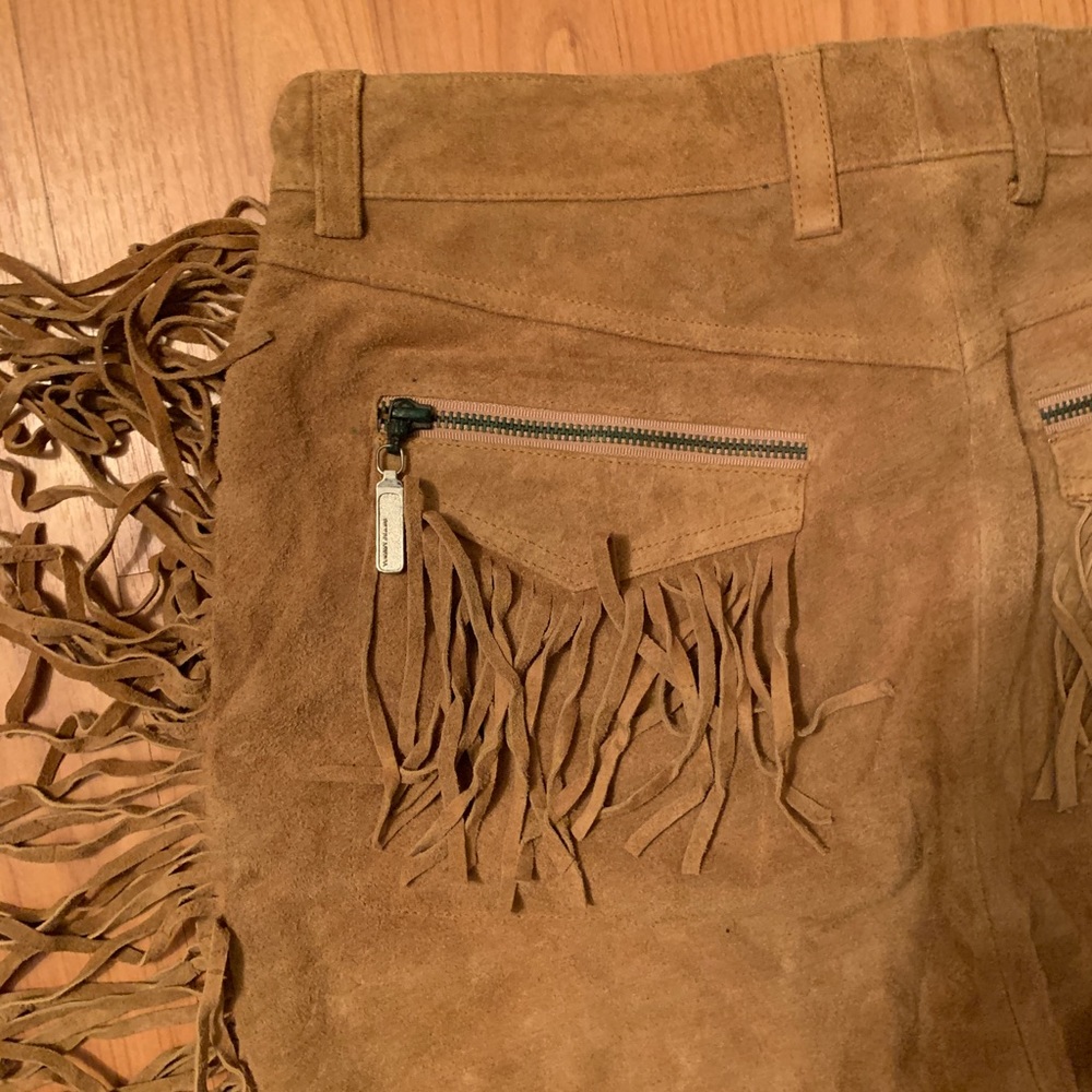 Brand New Tommy Hilfiger Suede fringe pant - Picture 7 of 9